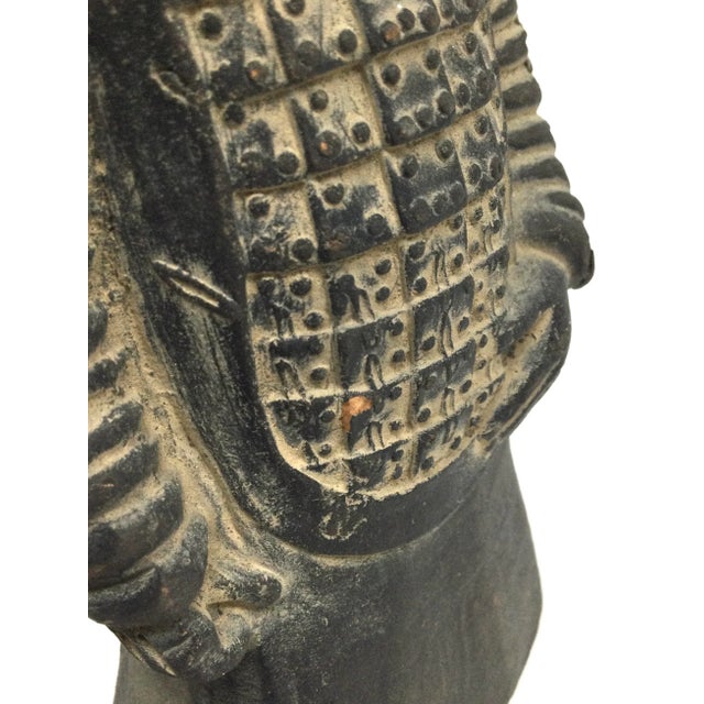 Charcoal Mini Clay Figure Chinese Underground Army Statue Xian For Sale - Image 8 of 11