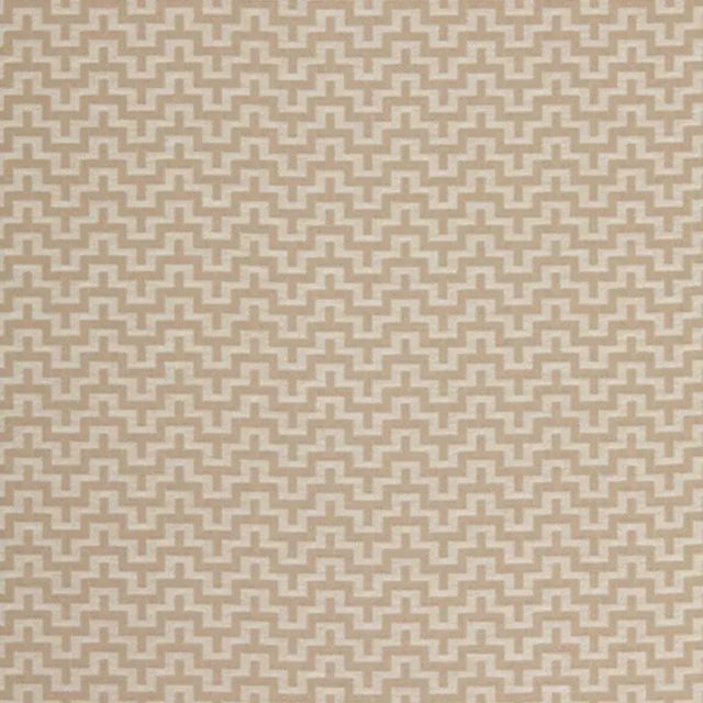 Sample - Schumacher Manhattan Fabric in Stone For Sale