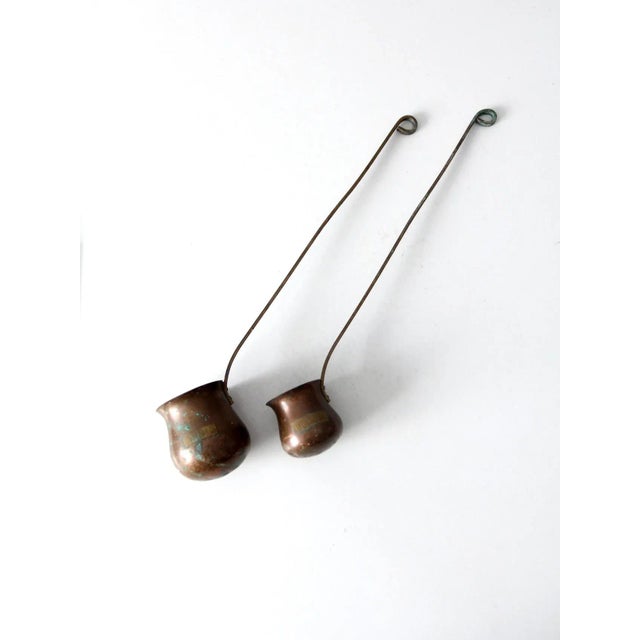 Antique Copper Liquor Ladles Pair For Sale - Image 13 of 13