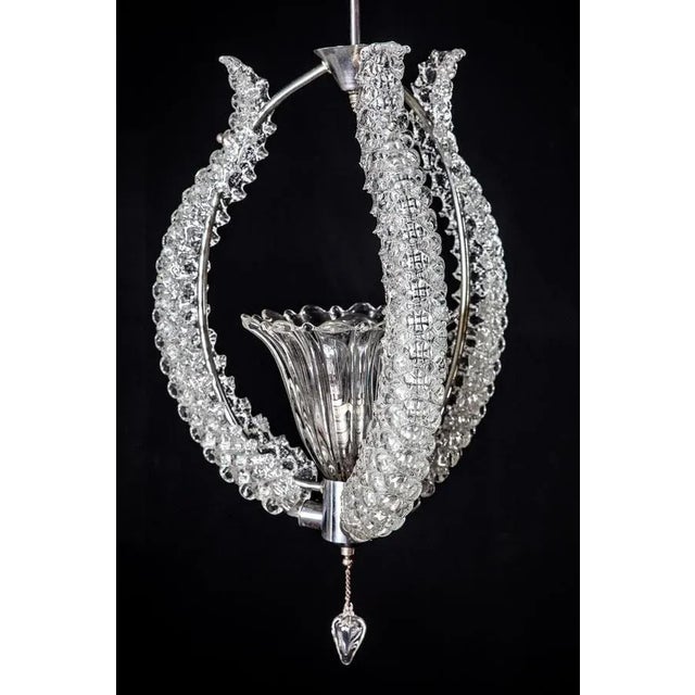 Murano Glass Chandelier by Ercole Barovier, 1940s For Sale - Image 3 of 13