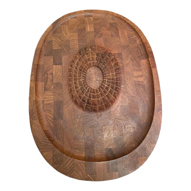 1960s Danish Teak Hanging Carving Board For Sale