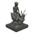 Vintage Mythical Bronze Cherub Riding Snail Sculpture Figure Attr Maitland Smith For Sale