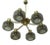 Large Brass and Glass Chandelier by Hans-Agne Jakobsson, 1960s For Sale