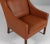 Brown Set of Wingback Chair and Ottoman by Børge Mogensen for Fredericia For Sale - Image 8 of 11