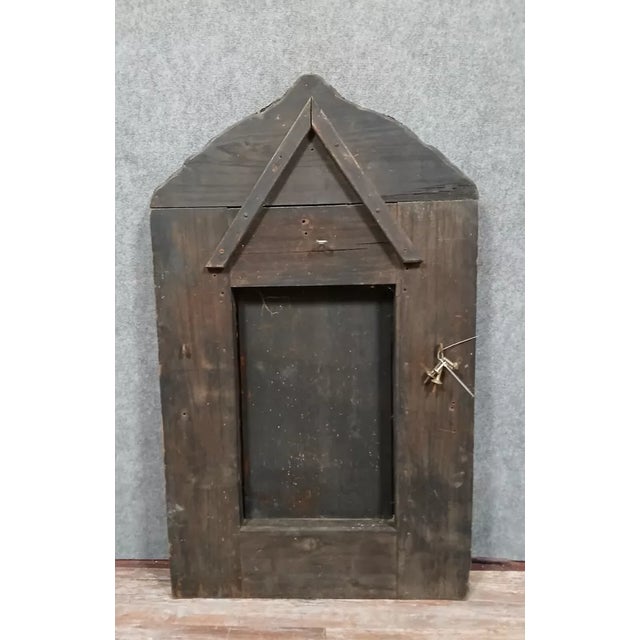 Napoleon III Beaded Mirror in Embossed Copper For Sale - Image 5 of 6