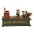 Vintage-Style Cast Iron Mechanical "Cat and Mouse" Coin Bank - Whimsical Folk Art For Sale