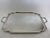 1970's Vintage/New Silverplate Traditional Tray With Shaped Corners Gadroon Applied Mount For Sale In New York - Image 6 of 16