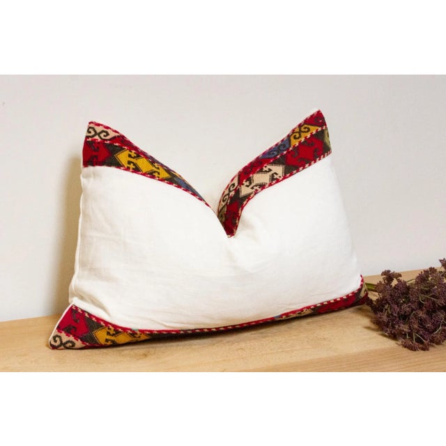 Asian Ziya Antique Lakai Tribe Linen Pillow For Sale - Image 3 of 7