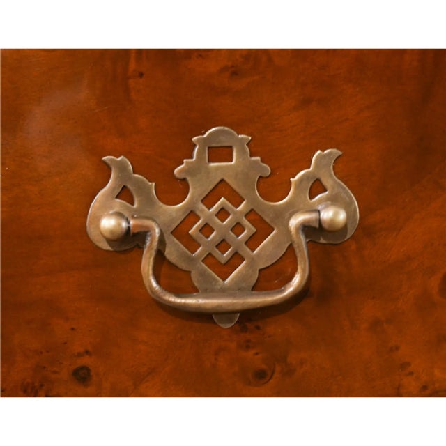 Brown Niagara Furniture Burled Chest For Sale - Image 8 of 11