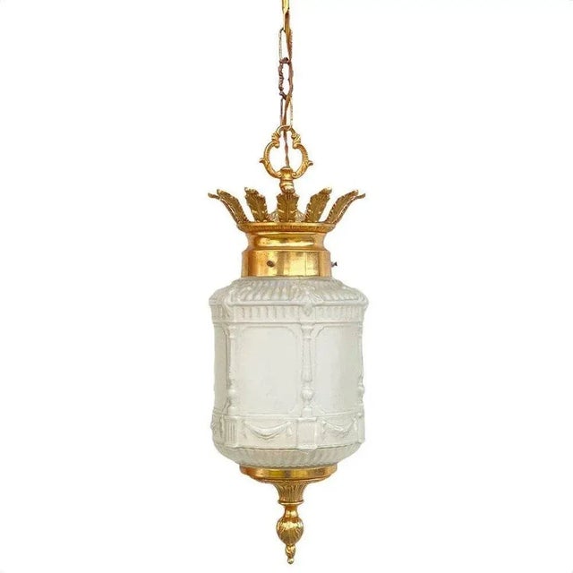 French Regency Lantern Pendant, 1960s For Sale - Image 6 of 6