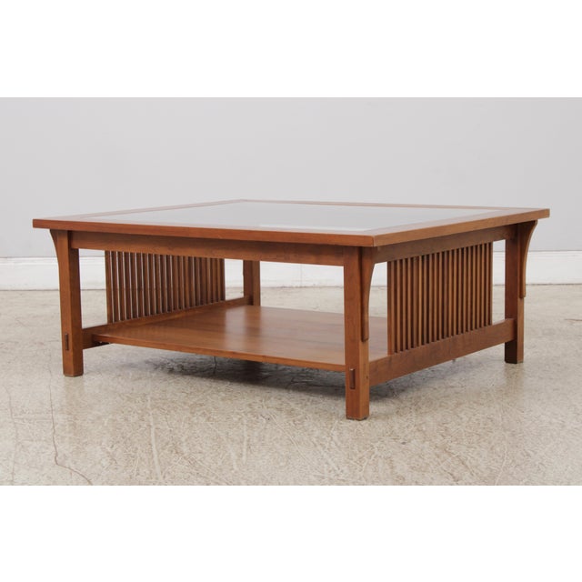 Stickley Stickley Mission Cherry Arts & Crafts Coffee Table For Sale - Image 4 of 16