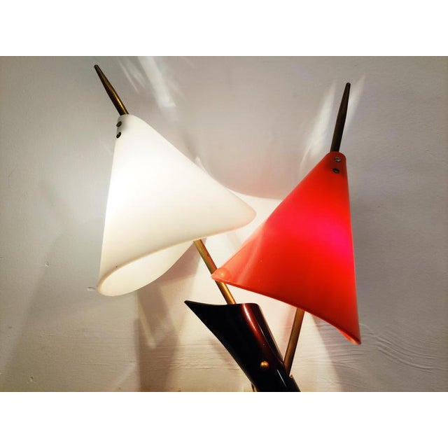 Mid-Century Italian Colored Wall Light, 1950s For Sale - Image 10 of 12