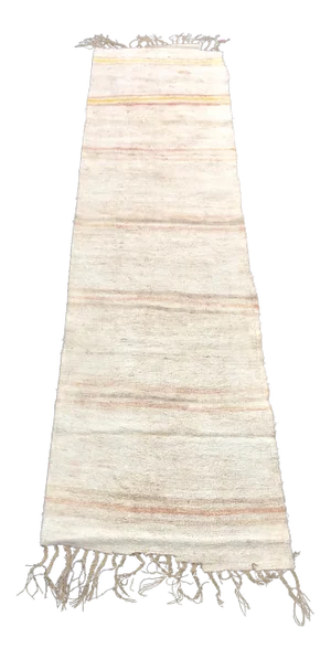 Turkish Handmade Hemp Kilim Runner-2′10″ × 11′2″