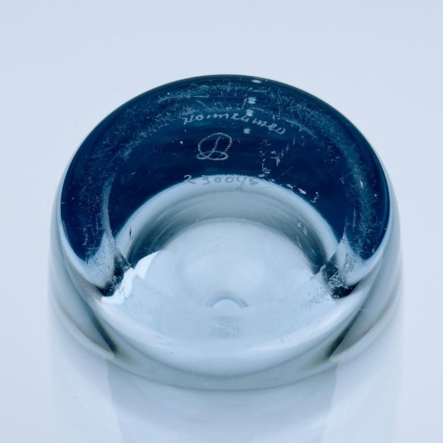 Original Blue Glass Vase by Per Lütken for Holmegaard, Denmark, 1960s For Sale - Image 16 of 17