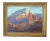 Silvio Silvestri, Listed Artist (1948-2018) Arizona Canyon Mountain Landscape Painting Including the Antiqued Ornate Gold Frame For Sale - Image 9 of 12