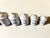 1940s Enameled Sheet Metal Spice Jars, 1940s, Set of 6 For Sale - Image 5 of 10