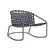 Brown Jordan Kantan Aluminum Suncloth Motion Lounge Chair, Mica frame with Marine fabric For Sale - Image 12 of 12