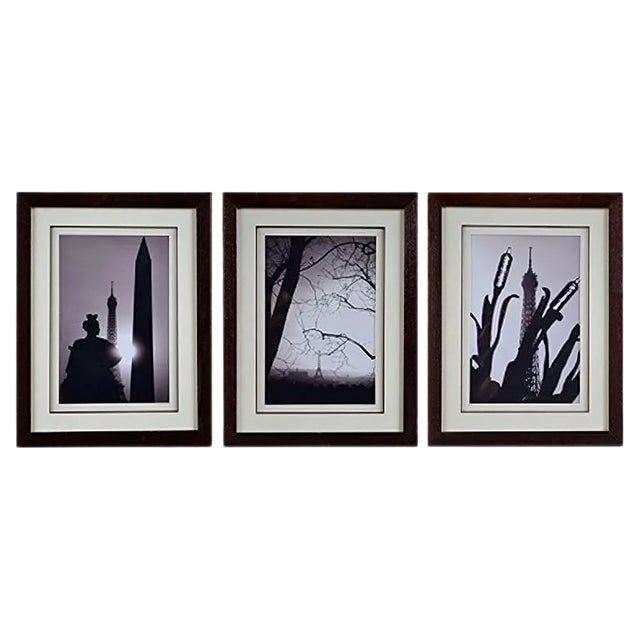 Photograph Tryptic of Paris Eiffel Tower attributed to Antonio Brigandí, Set of 3 For Sale