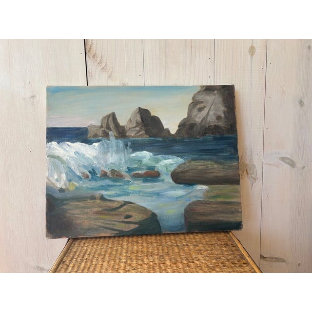 Mid 20th Century Original Seascape Painting For Sale - Image 10 of 13