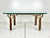 Mid-Century Modern Vintage Gilt Gold Faux Bamboo Coffee Table For Sale - Image 3 of 10