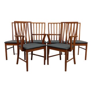 Set of 6 Vintage McIntosh Mid Century Modern Dining Chairs For Sale