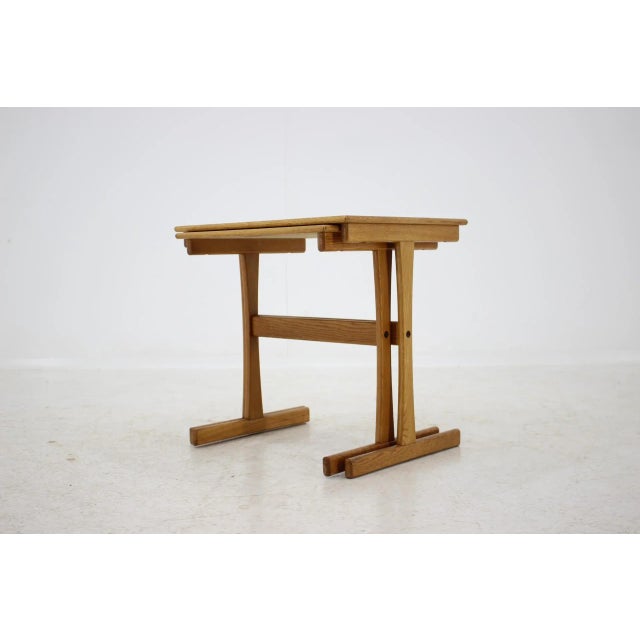Oak Nesting Tables, Denmark, 1960s, Set of 2 For Sale - Image 12 of 13