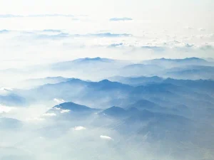 'Somewhere Over Honshu' Contemporary Minimalist Japanese Landscape Fine Art Photography Print, 40 X 30" Artwork