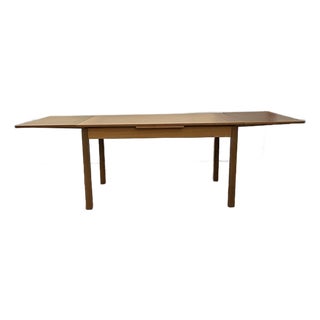 Danish Modern Teak Extendable Dining Table With Two Leaves, Made in Denmark For Sale