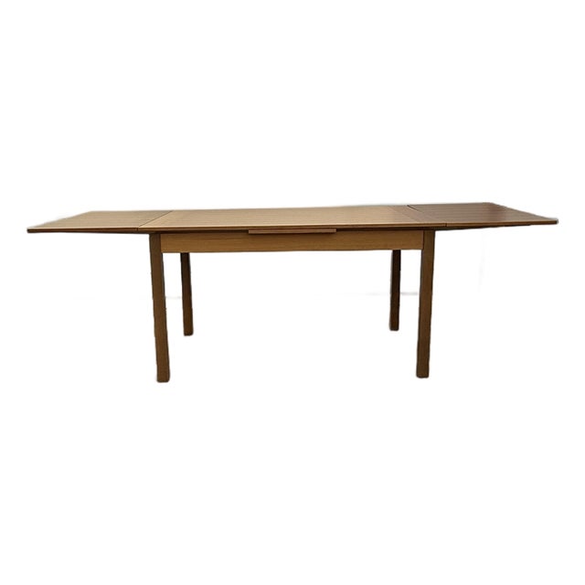 Danish Modern Teak Extendable Dining Table With Two Leaves, Made in Denmark For Sale