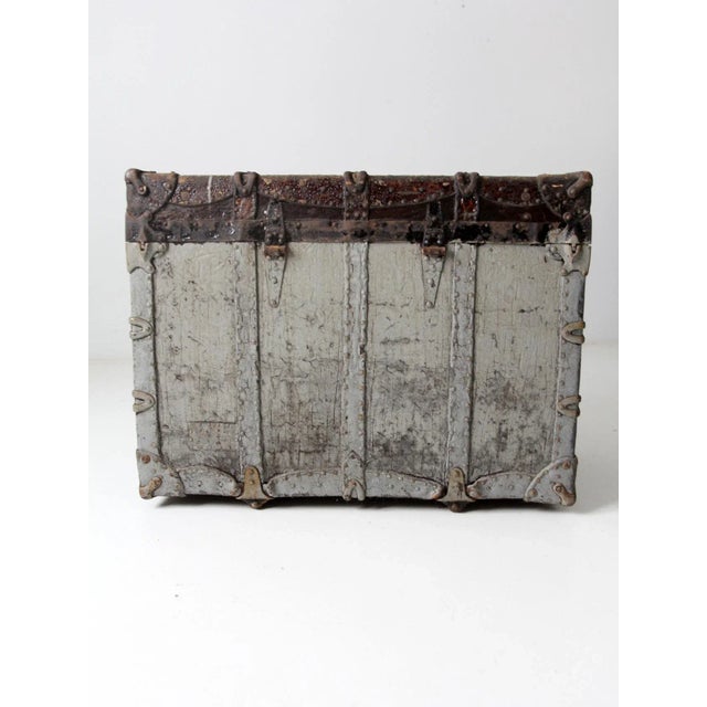 Antique Travel Trunk For Sale - Image 9 of 13