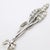 Silver Vintage Italian Handmade Genuine Silver Cocktail Fork With Wheat Corn Decoration For Sale - Image 8 of 10