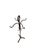 Black Antique Fireplace Tools Set Arts Crafts Artist Made Hand Forged Wrought Iron For Sale - Image 8 of 16