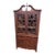 Early 20th Century Bench Made Inlaid Mahogany Federal Style 2 Piece Corner Cupboard For Sale