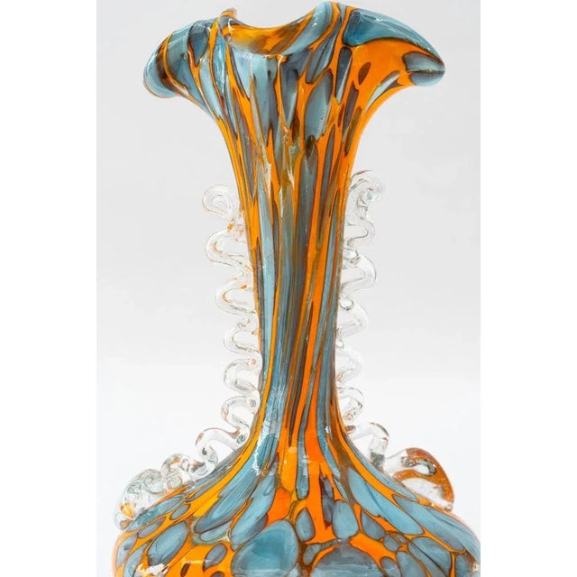 Italian Millefiori Art Glass Vase, 1950s For Sale - Image 7 of 11