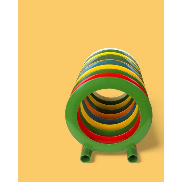 Plastic Vintage Modular Vinyl Record Holder from ZZG Veritas Poland, 1970s For Sale - Image 7 of 9