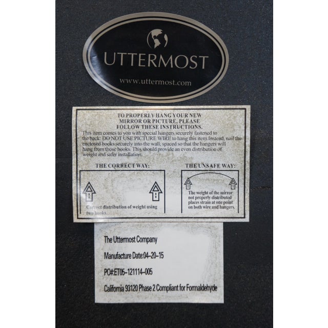 Set of 2 Uttermost Prisca 12597p Gothic Quatrefoil Paneled Silver Wall Mirrors For Sale - Image 11 of 11