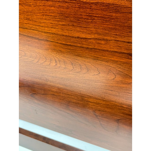 Late 20th Century Colonial Furniture Company Attributed Queen Cherry Rice Carved Four Poster Bed For Sale - Image 15 of 18