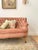 Pink Wingback Sofa, Early 20th Century For Sale - Image 3 of 6