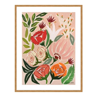 Flowers from Ganda by Marisa Anon in Gold Frame, XS Art Print For Sale