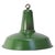 Vintage Industrial French Pendant Lights in Green Enamel For Sale - Image 5 of 5