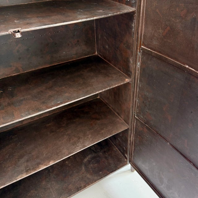 Black Swiss Sculptural Iron Cabinet, 1995 For Sale - Image 8 of 15