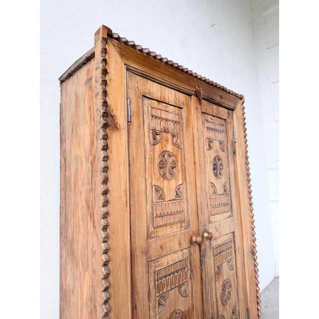 Small Folk Art Cabinet, 1960s For Sale - Image 17 of 18