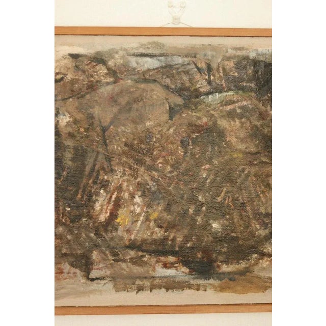 Erik Emanuelsson, Abstract Composition, 1960s, Oil on Panel, Framed For Sale - Image 4 of 11