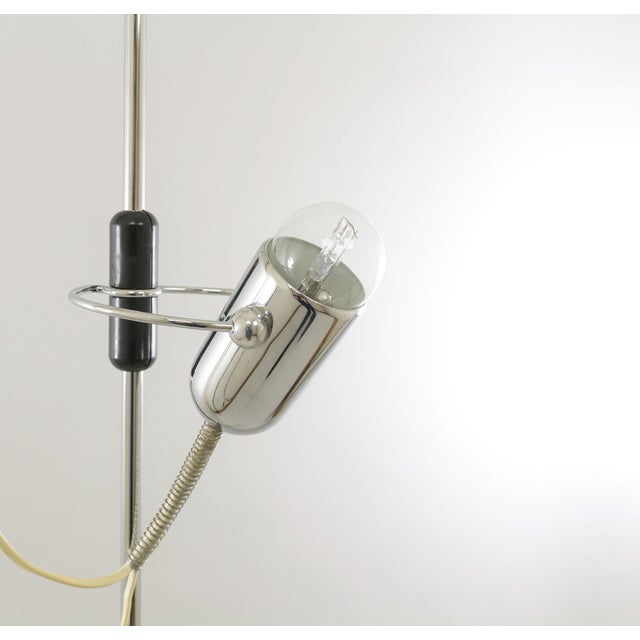 Chrome Floor Lamps by Francesco Fois for Reggiani, 1960s, Set of 2 For Sale - Image 6 of 16