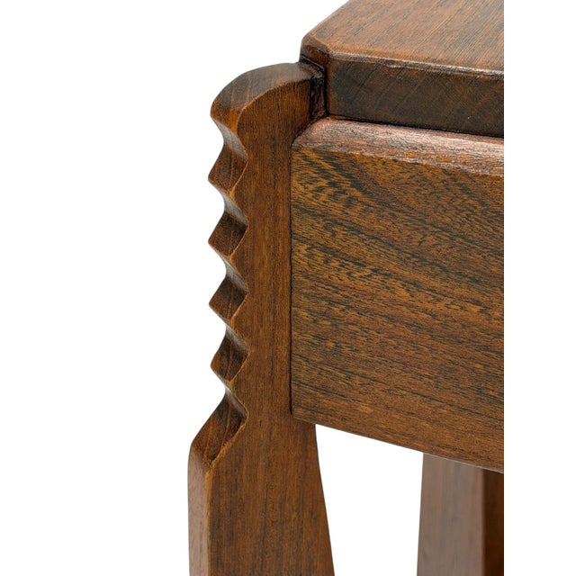 1920s Art Deco Amsterdam School Side Table from Architect Christiaan Bartels, 1920s For Sale - Image 5 of 17