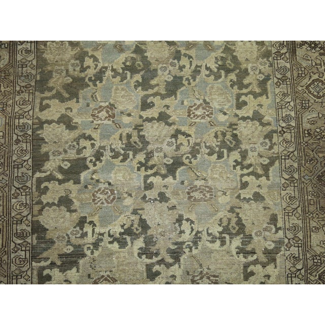 An early 20th-century Persian Malayer corridor runner in neutral tones. 5'6'' x 16'10''