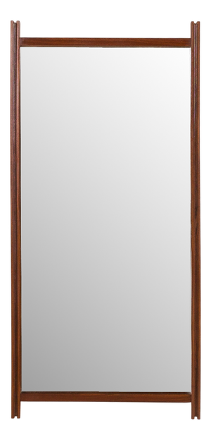Mid-Century Italian Teak Mirror, 1970s