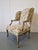 Wood French Lounge Chair with Detailed Carvings For Sale - Image 7 of 9