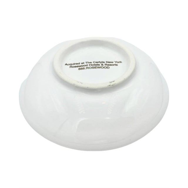 Mid 20th Century Vintage the Carlyle Hotel Nyc Porcelain Ashtray Dish For Sale - Image 5 of 10