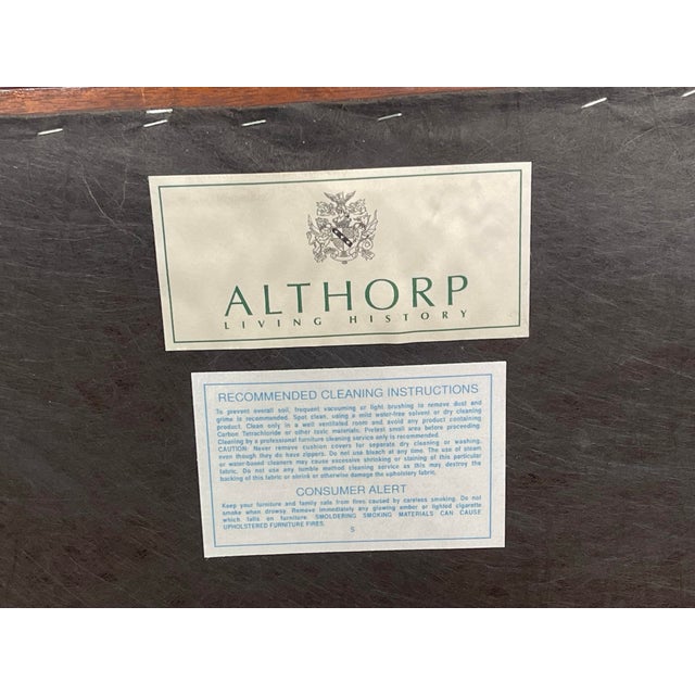 Regency Style Mahogany and Cane Bergere Armchair, Theodore Alexander Althorp Living History For Sale - Image 12 of 13